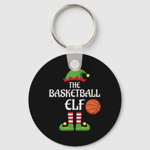 Basketball Elf Family Matching Group Christmas Spo Key Ring