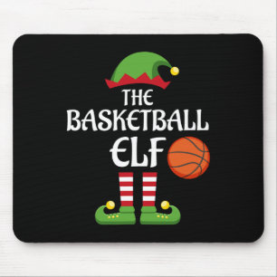 Basketball Elf Family Matching Group Christmas Spo Mouse Mat