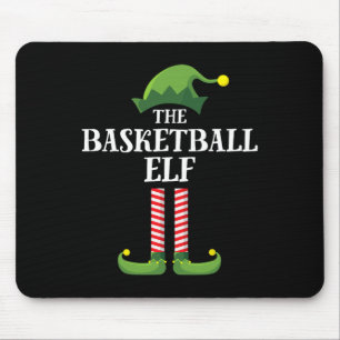 Basketball Elf Matching Family Group Christmas Par Mouse Mat