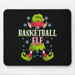 Basketball Elf Matching Family Group Christmas Par Mouse Mat