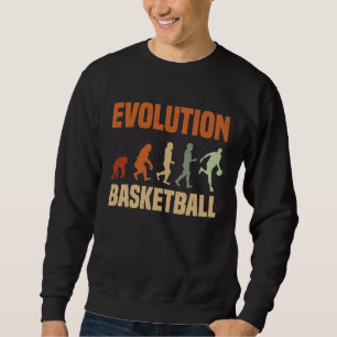 Basketball Evolution From Monkey To Men BBall Dun Sweatshirt
