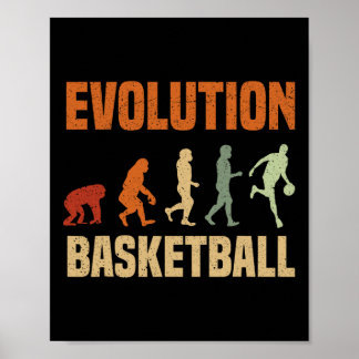 Basketball Evolution From Monkey To Men BBall Love Poster
