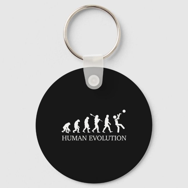 Basketball Evolution  Key Ring (Front)