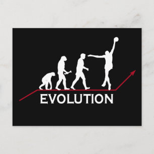 Basketball Evolution Postcard