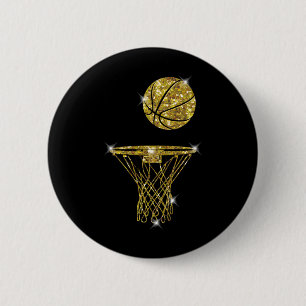 Basketball Exquisite 6 Cm Round Badge