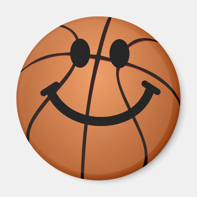 Basketball face magnet (Front)