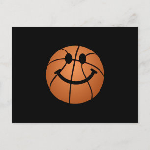 Basketball face postcard