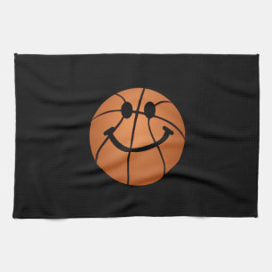 Basketball face tea towel