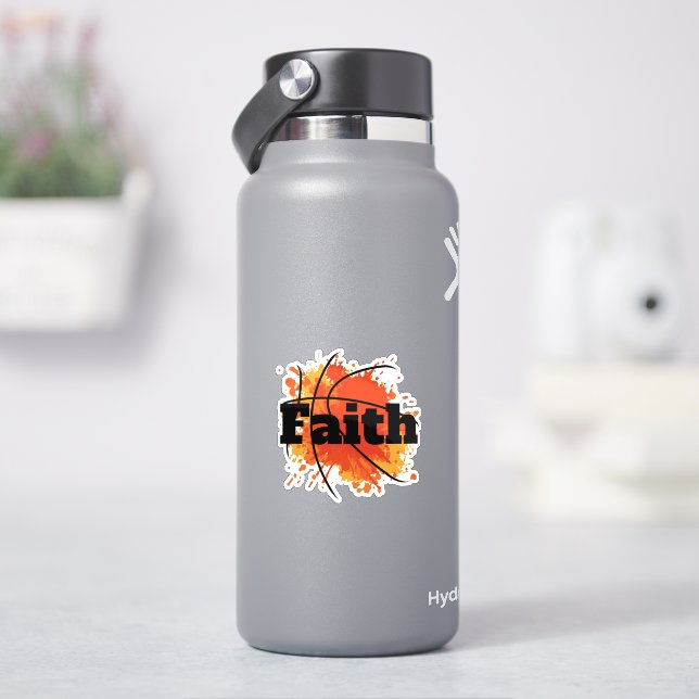 Basketball Faith Design With Splash Art (HydroFlask)