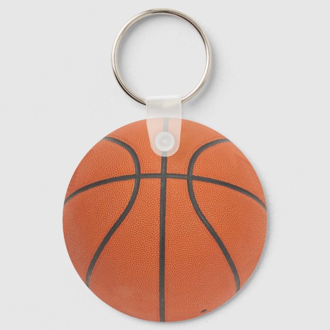 Basketball Fan Gifs Basketball Theme Gifts B-Ball Key Ring (Front)