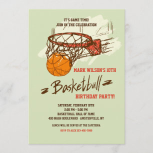 Basketball Fan Invitation