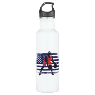 Basketball Fan Jersey USA Flag 710 Ml Water Bottle