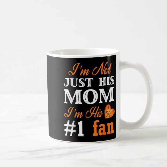 Basketball Fan Mom Quote Shirt Mothers Day Gift Fo Coffee Mug (Right)