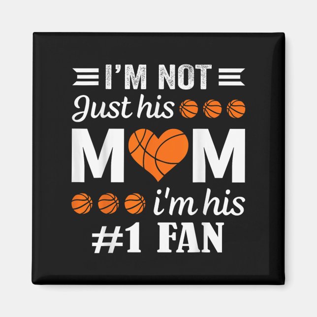 Basketball Fan Mum Quote  Magnet (Front)