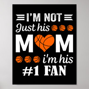 Basketball Fan Mum Quote  Poster