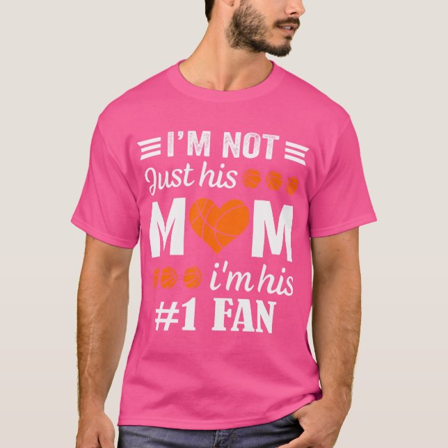 Basketball Fan Mum Quote T-Shirt (Front)