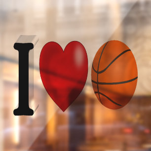 Basketball Fan Window Cling