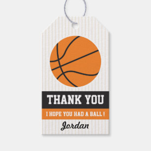 Basketball Favour Tag