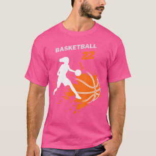 Basketball Fever Women'S Basketball Team Number 22 T-Shirt