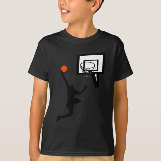 Basketball Figure Doing a Layup T-Shirt (Front)