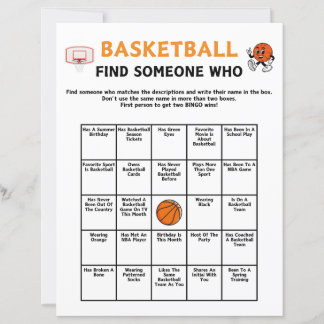 Basketball Find Someone Who Game