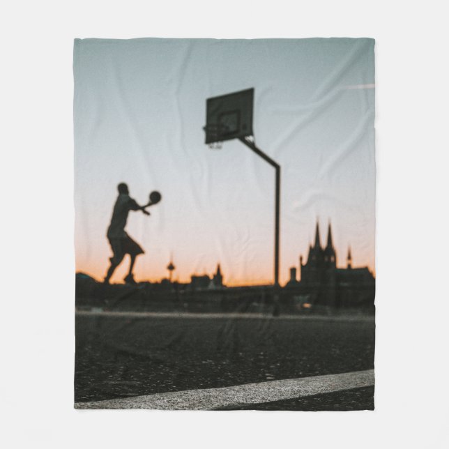 Basketball Fleece Blanket (Front)