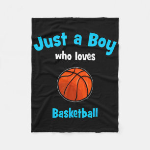 Basketball For Boys Kids Basketball Fleece Blanket