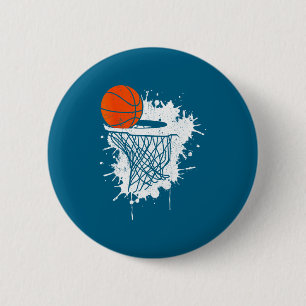 Basketball For Coach Player Boys Girls Men Youth B 6 Cm Round Badge