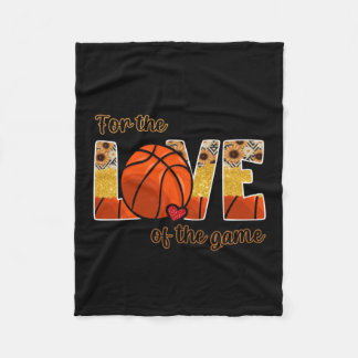 Basketball For The Love Of The Game Fleece Blanket