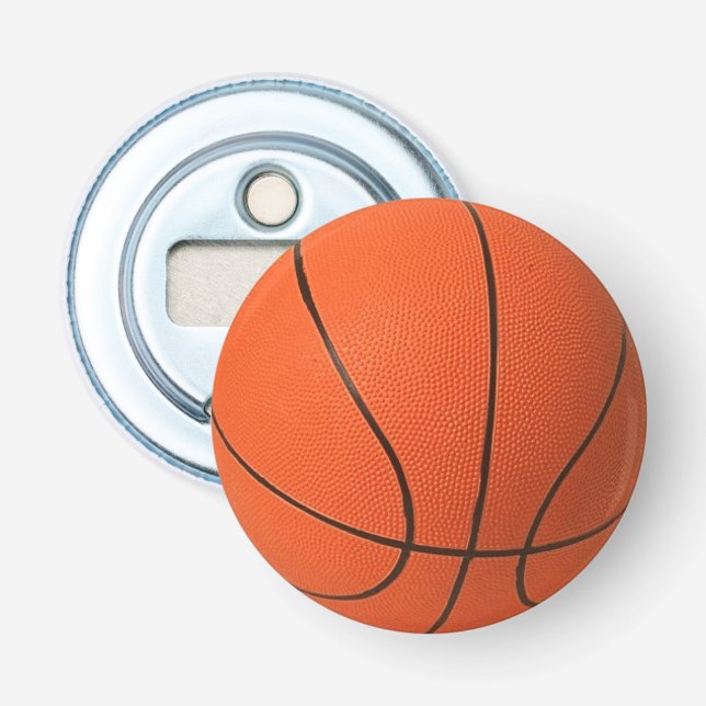 Basketball Fridge Magnet Bottle Opener (Front)