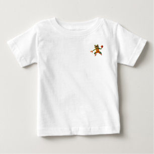 Basketball Frog baby white shirt pocket