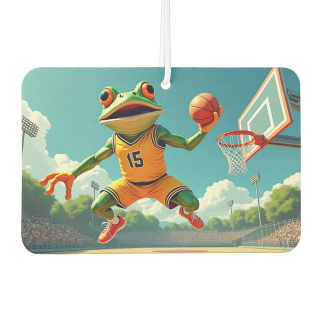 Basketball Frog car air freshener (Front)