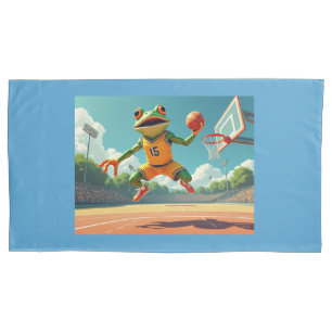 Basketball Frog king pillowcase