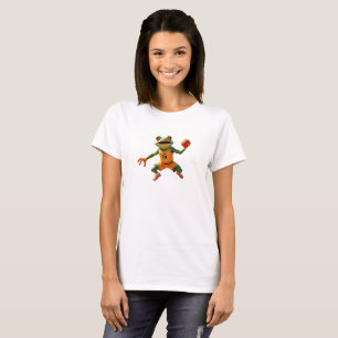 Basketball Frog women white T-shirt