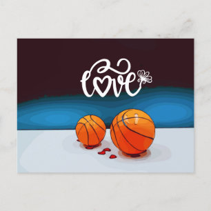 Basketball  from Player with Love Valentine's Day  Holiday Postcard