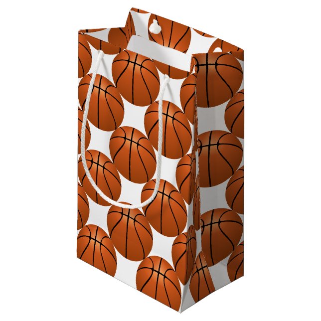 Basketball Fun Small Gift Bag (Front Angled)