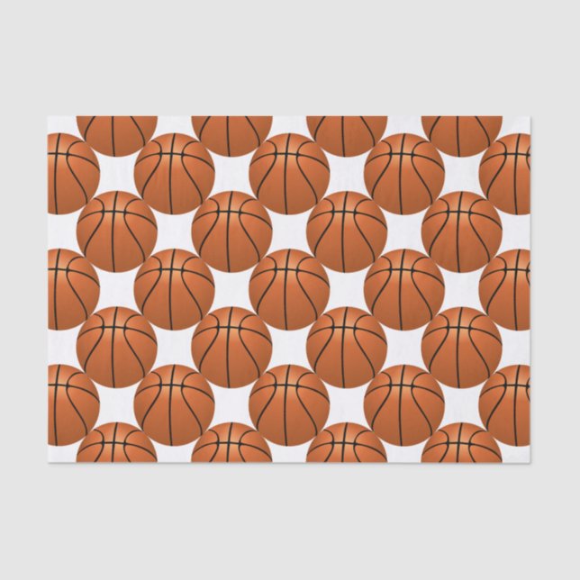 Basketball Fun Tissue Paper (Front)