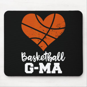 Basketball G-ma Fun Basketball Heart Grandma Geema Mouse Mat