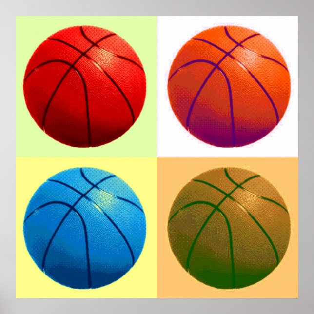 Basketball Game Artwork Poster (Front)