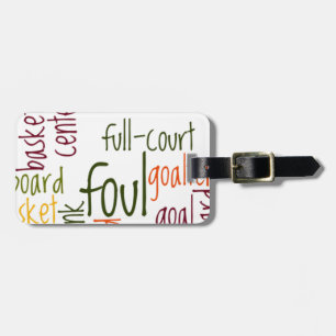 Basketball Game Beautiful amazing text quote  Luggage Tag
