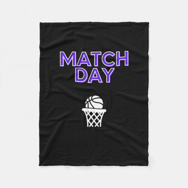 Basketball Game Day 1  Fleece Blanket (Front)