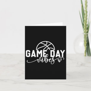 Basketball Game Day Vibes Basketball Mum Life Game Card
