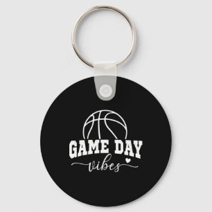 Basketball Game Day Vibes Basketball Mum Life Game Key Ring