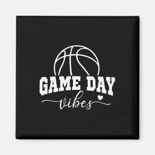Basketball Game Day Vibes Basketball Mum Life Game Magnet