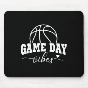 Basketball Game Day Vibes Basketball Mum Life Game Mouse Mat