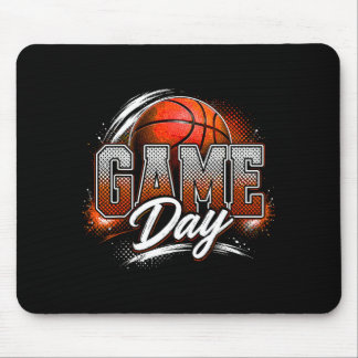 Basketball game day vibes game day basketball mouse mat