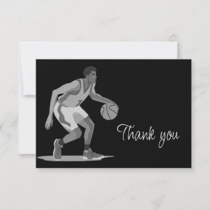 Basketball Game Game Thank you Card