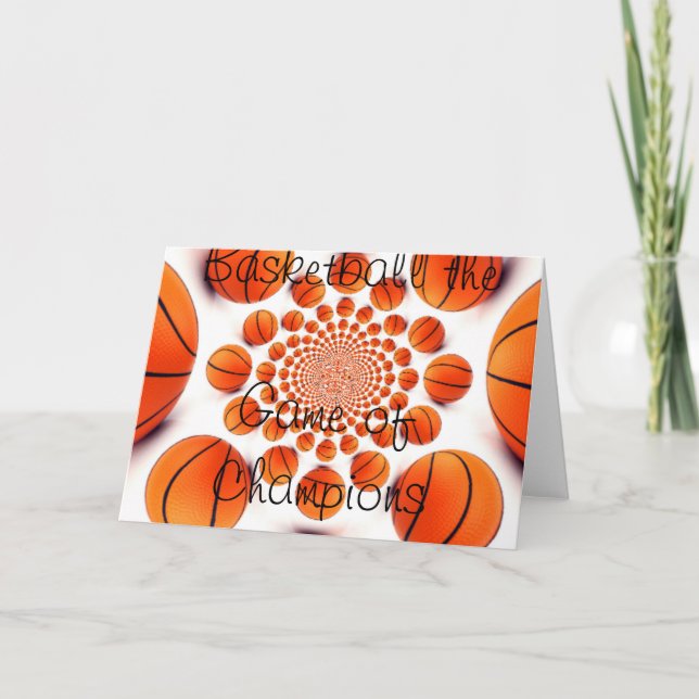 BASKETBALL GAME Greeting Card (Front)