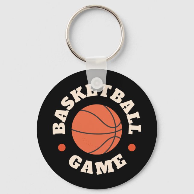 Basketball Game  Key Ring (Front)