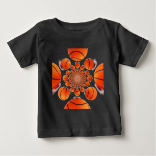 Basketball Game of Champions: Court Vision Kaleida Baby T-Shirt